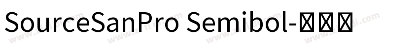 SourceSanPro Semibol字体转换